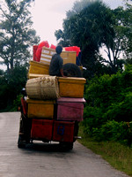 Overloaded and Off-Balance truck