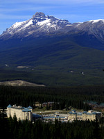 Chateau Lake Louise and Mt Hector